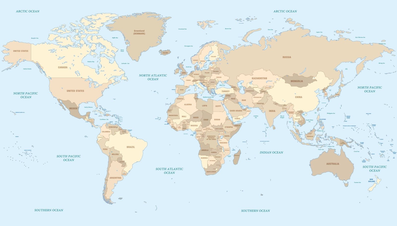 Vintage World Map - Image 3