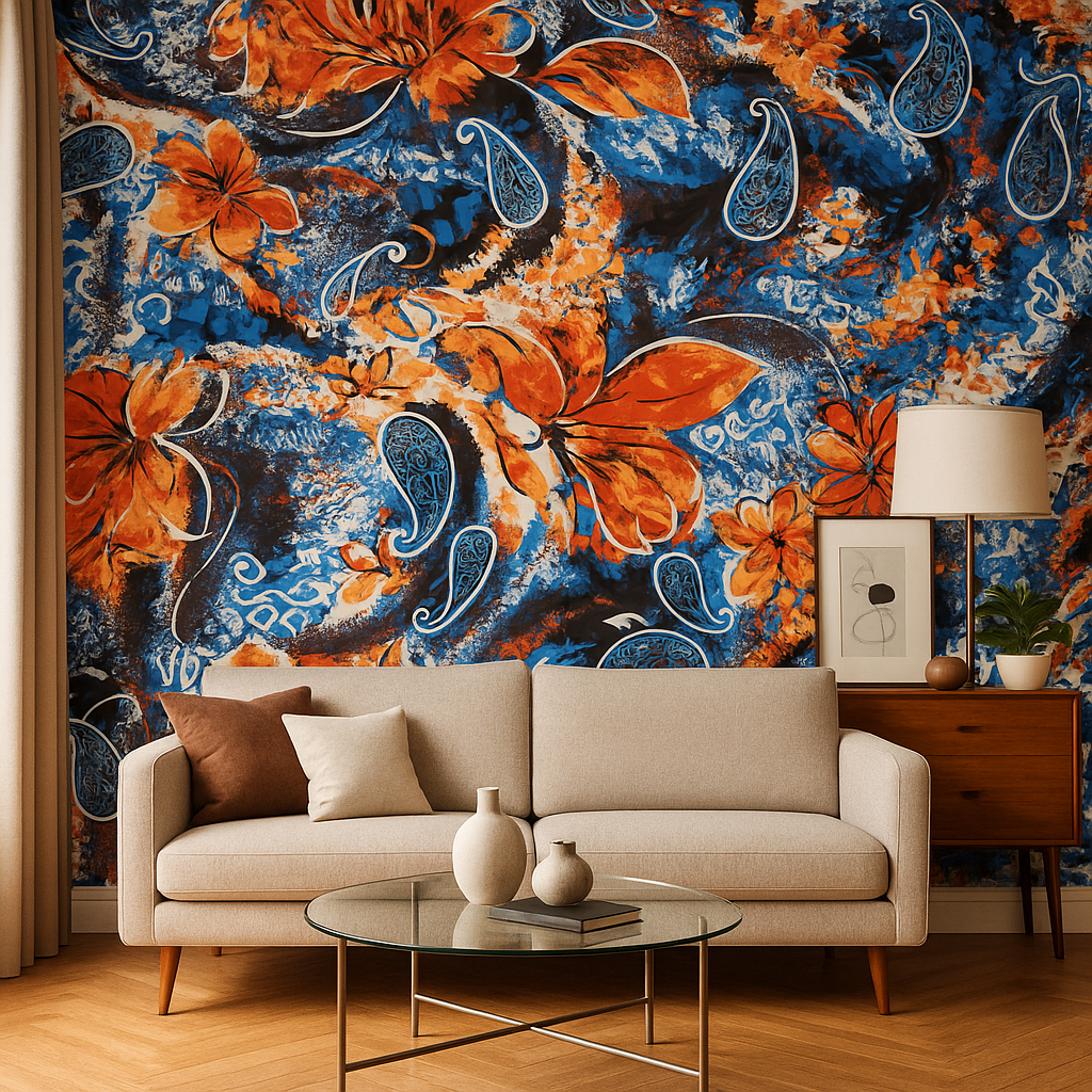 Fiery Botanical Burst