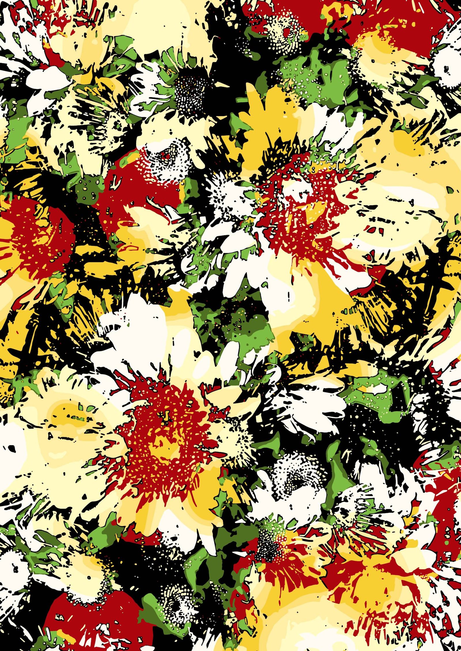 Fiery Botanical Burst - Image 4