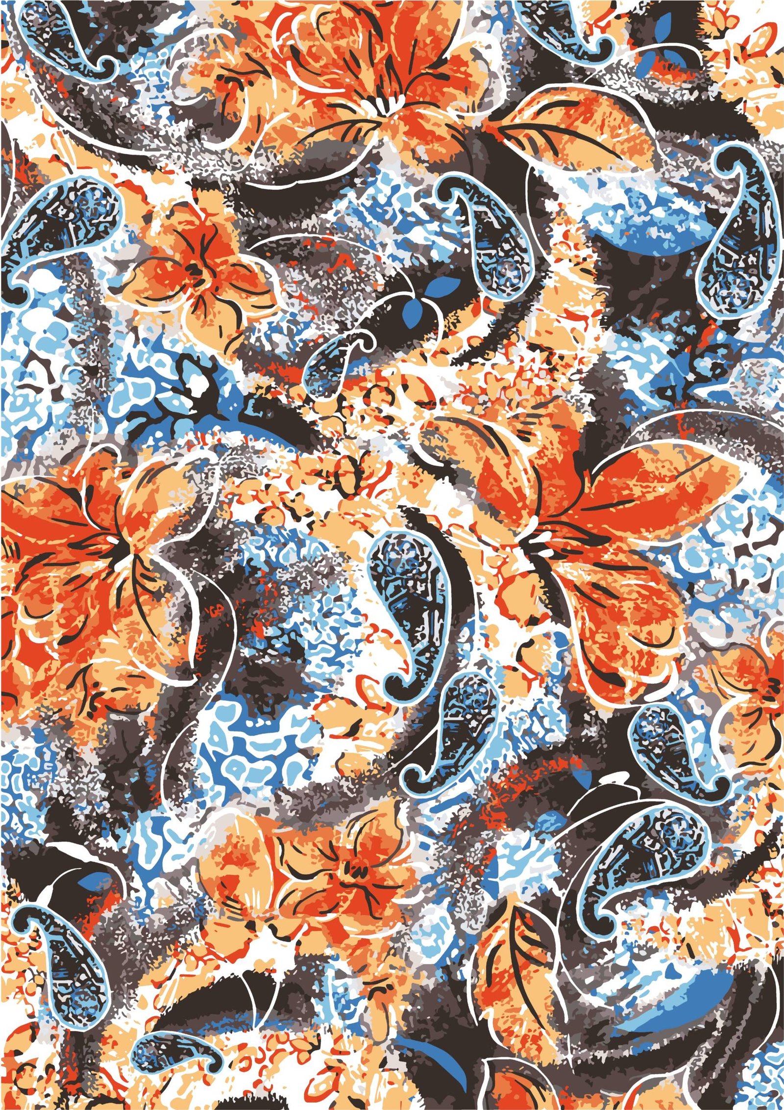 Fiery Botanical Burst - Image 2