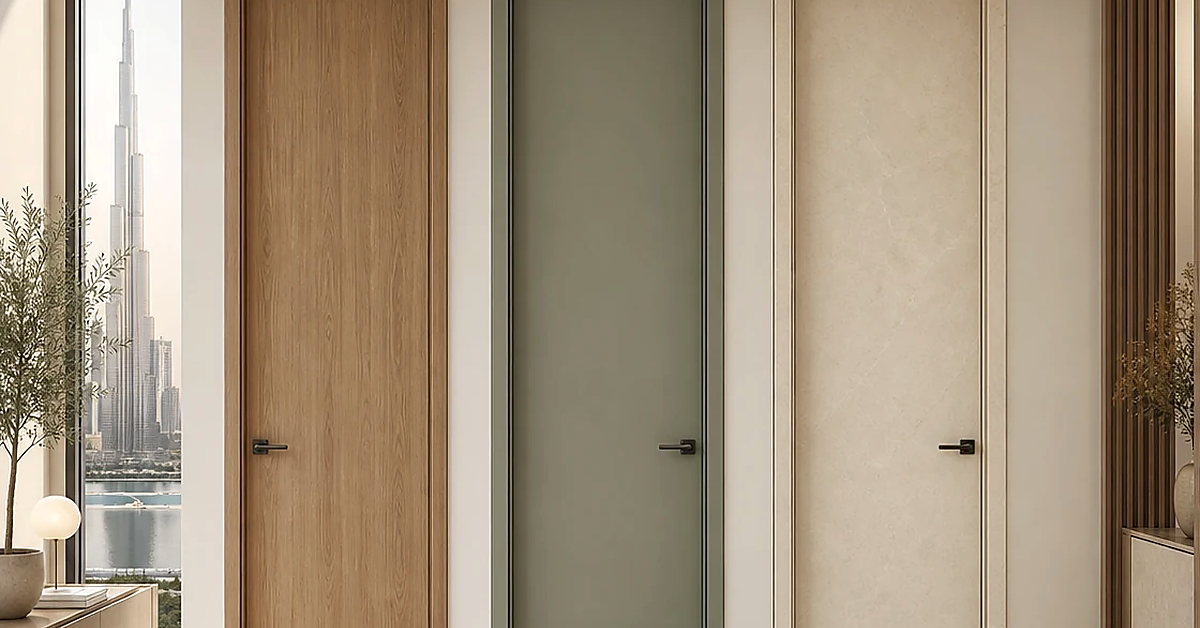 Door wrapping by Luxe Decor
