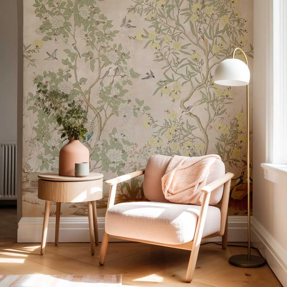 Heirloom premium custom floral wallpaper