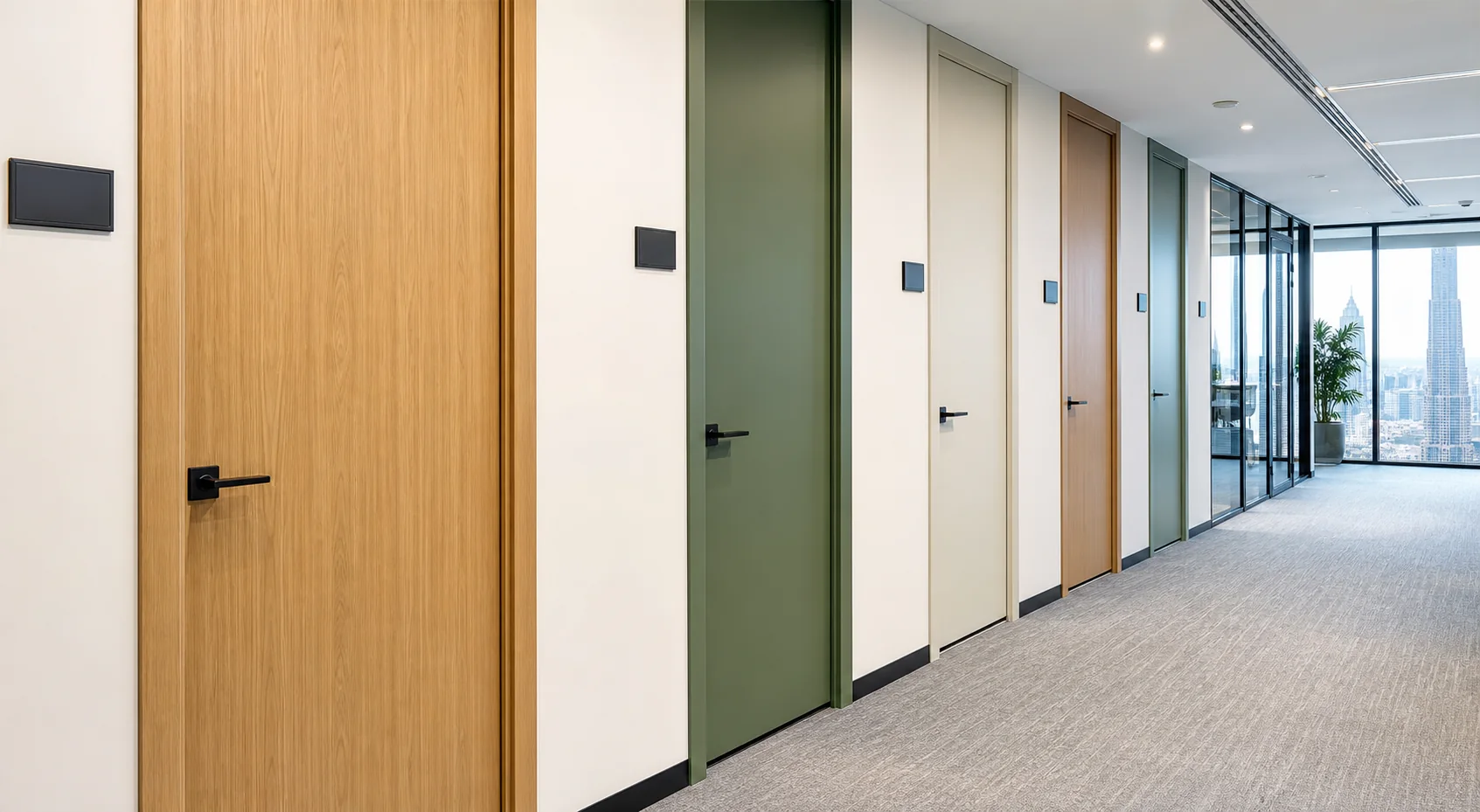 Multiple Interior Doors door wrapping