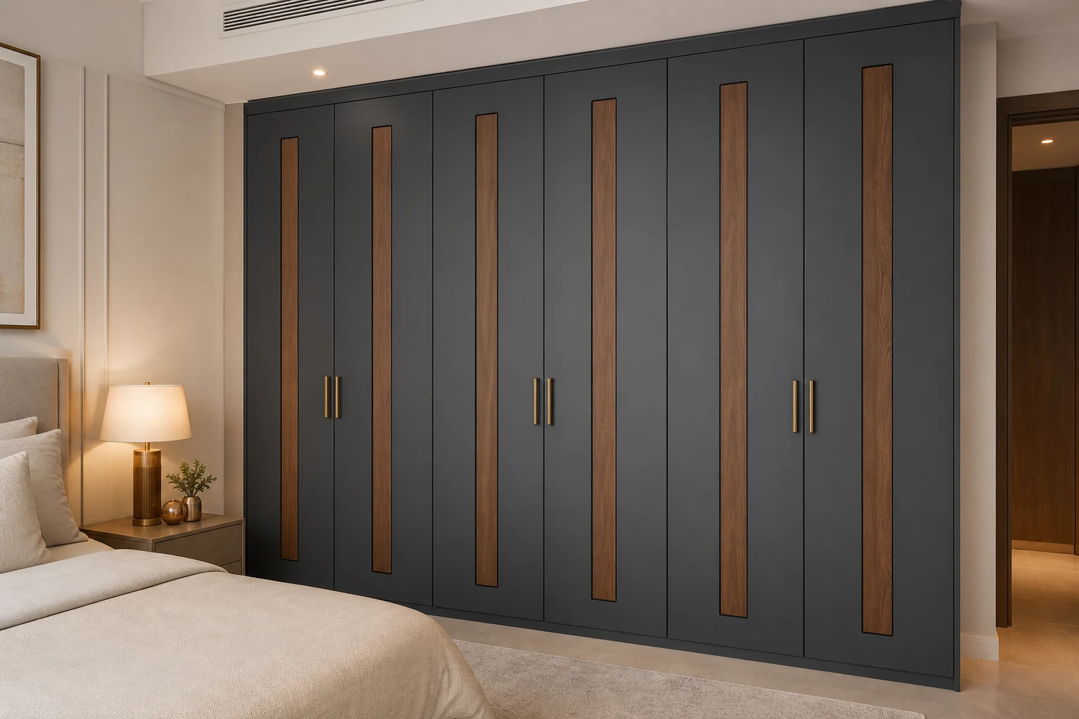 Dark wardrobe wrapping direction